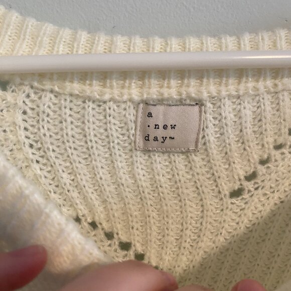 A New Day Cream Cable Knit Sweater - NWOT - Picture 3 of 4